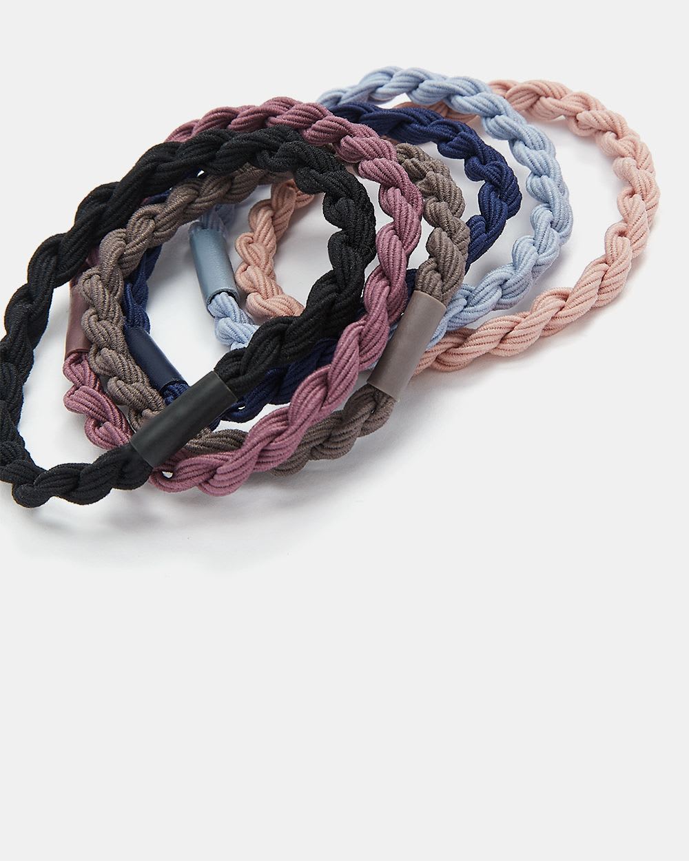 Braided Hair Elastics Set of 6 RW&CO.