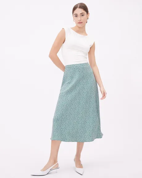 High-Rise A-Line Maxi Skirt
