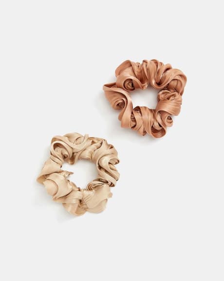 Set of Two Solid Scrunchies