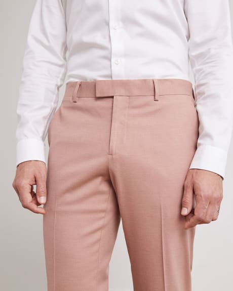 Pantalon de Complet Rose à Coupe Étroite