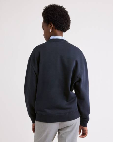 Long-Sleeve Crew-Neck French Terry Sweatshirt