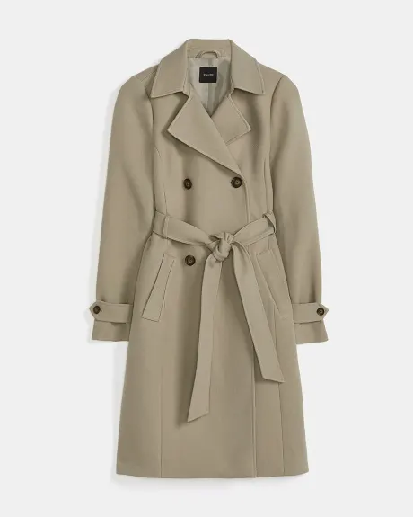 Trench-Coat à Boutonnage Double