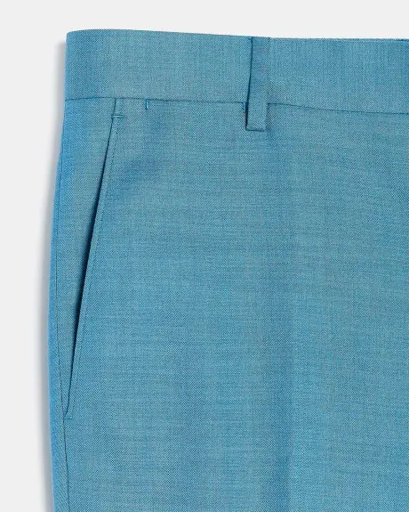 Pantalon de Complet Turquoise à Coupe Étroite