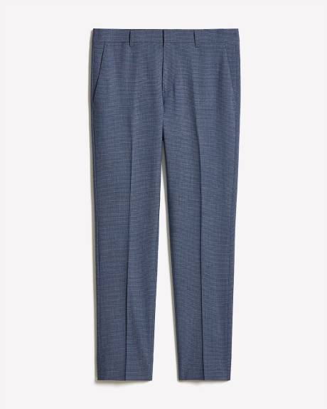 Slim-Fit Wool Check Suit Pant