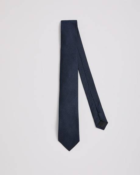 Blue Skinny Textured Tie