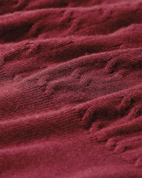 Pull à Manches Longues avec Col Chemisier Amovible