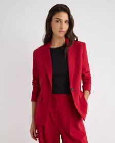 Relaxed-Fit One-Button Blazer