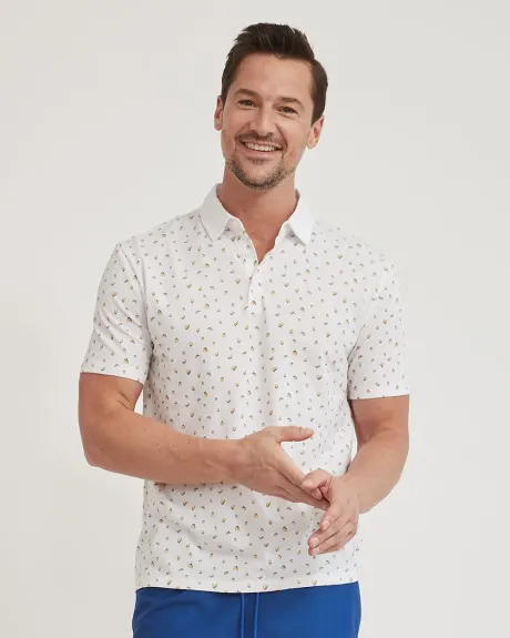 Polo with All-Over Print