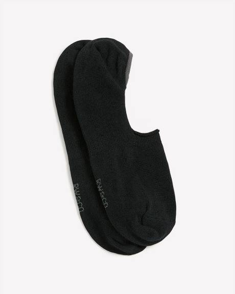 Coolmax (R) Black No-Show Socks