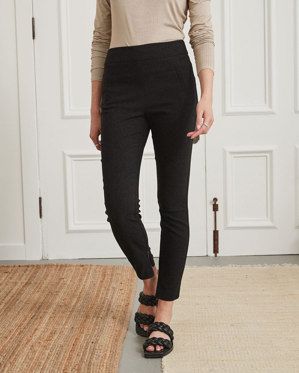 High-Waisted Twill Legging Pant - 28"