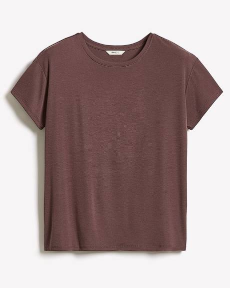 Silk-Blend Boxy Knit Top