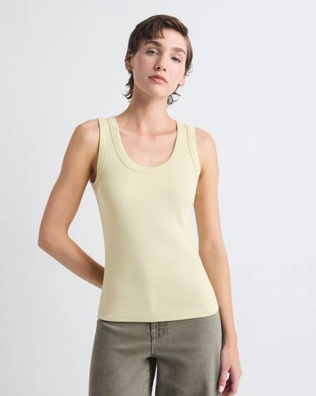 Scoop-Neck Cami with Wide Straps