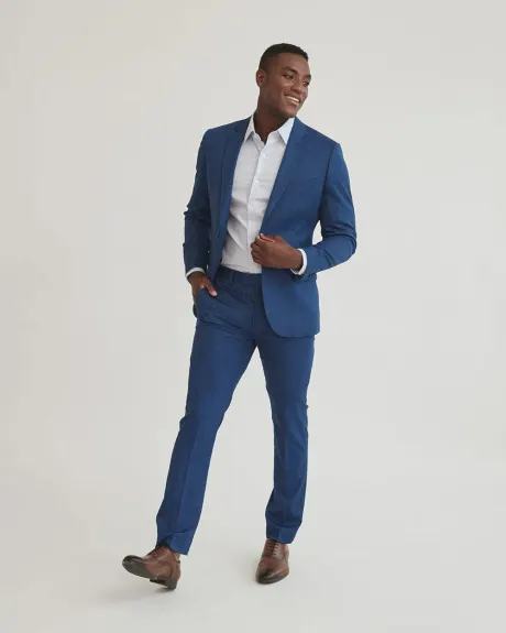 Pantalon de Complet Bleu Vif à Coupe Étroite