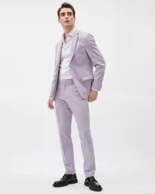 Slim-Fit Lavender Suit Pant