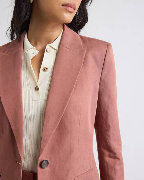 Russet One-Button Blazer