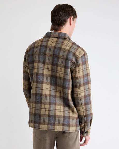 Plaid Wool Overshirt