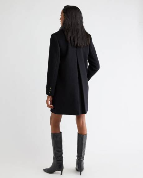 Wool-Blend Preppy Coat