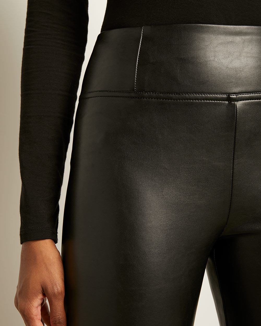 High-Waist Faux Leather Legging Pant | RW&CO.