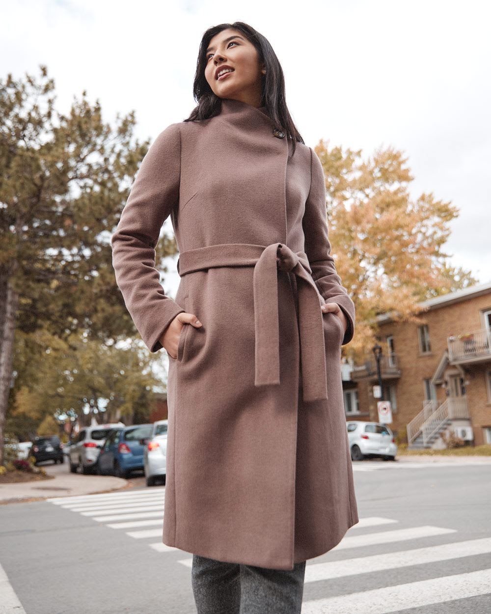 Wool Coat with Polyfill Lining