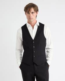 Wool-Blend Suiting Vest