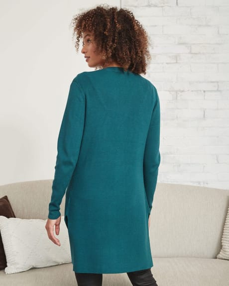 Long Cardigan with Side Slits
