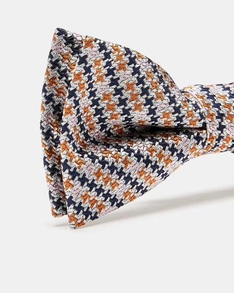 Classic Tricolour Houndstooth Bow Tie