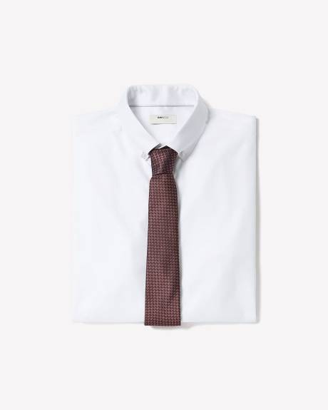 Slim-Fit White Dress Shirt