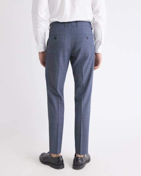 Slim-Fit Wool Check Suit Pant
