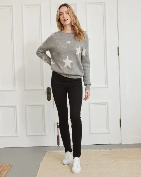 Whimsical Jacquard Relaxed Sweater