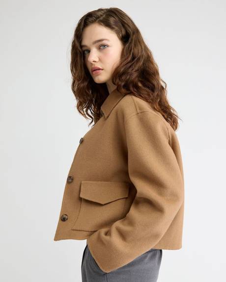 Wool-Blend Double-Face Worker Jacket