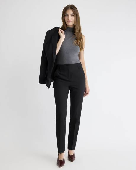 Pantalon Long à Jambe Étroite et Taille Haute