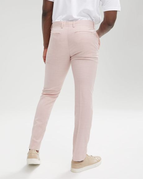 Pantalon de Complet Rose Pâle à Coupe Étroite