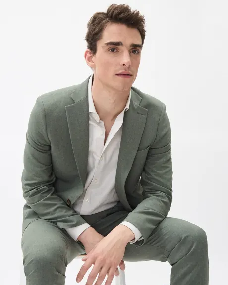 Slim-Fit Green Suit Blazer