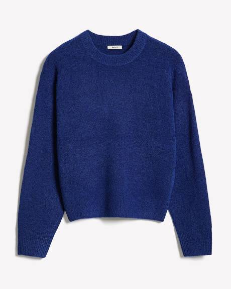 Long-Sleeve Crew-Neck Loose Sweater