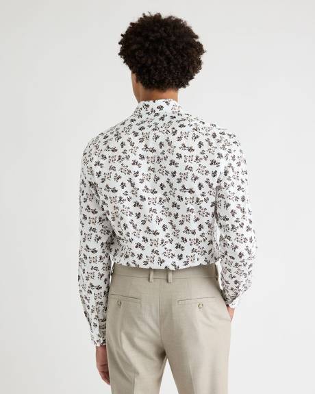 Chemise Habillée à Coupe Étroite à Motif Floral