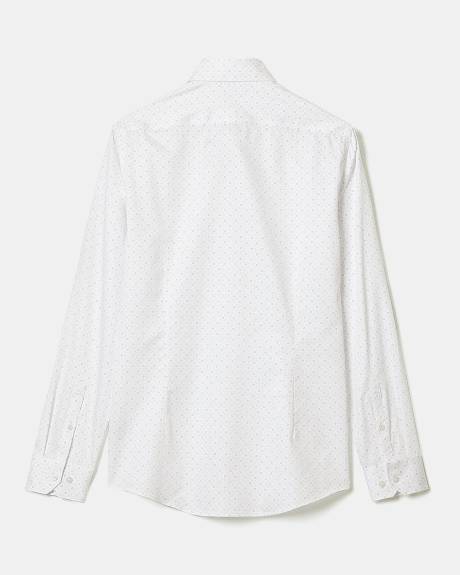 Chemise Habill&eacute;e &agrave; Coupe &Eacute;troite &agrave; Pois