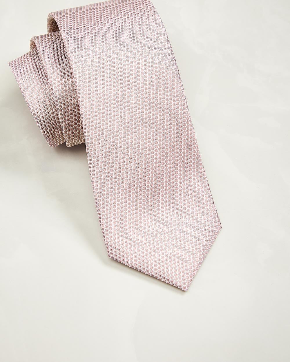 Wide dotted light pink tie | RW&CO.