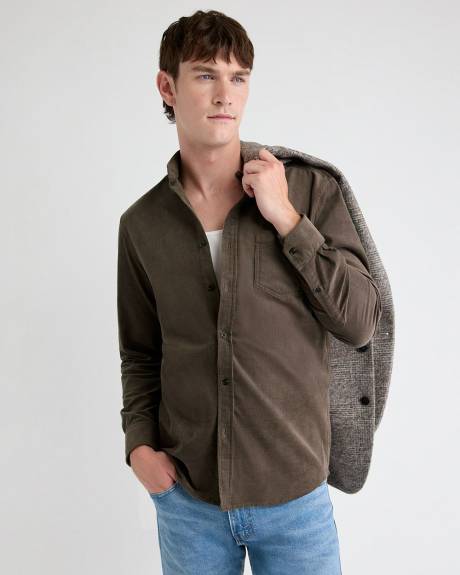 Regular-Fit Corduroy Shirt