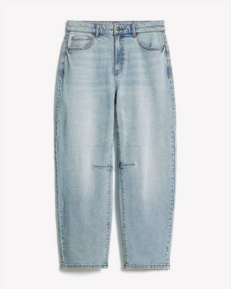 Mid-Rise Barrel Jeans