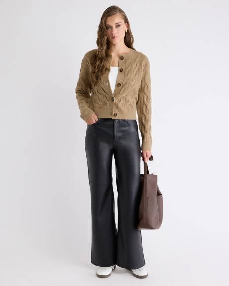 Cardigan à Manches Longues en Mailles Torsadées