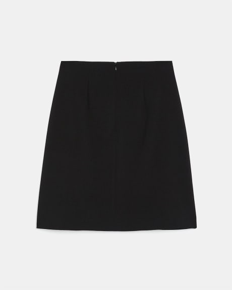 Black High-Waist Mini Skirt