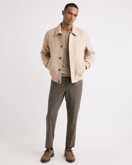 Merino Wool Polo Sweater