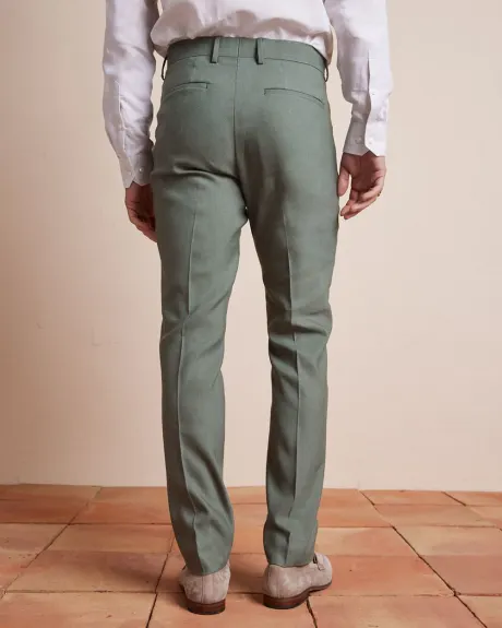 Slim Fit Stretch Linen Suit Pant