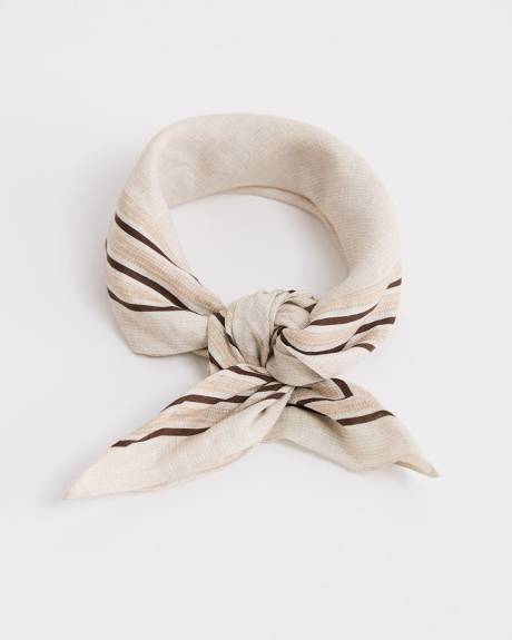 Striped Linen Neckerchief