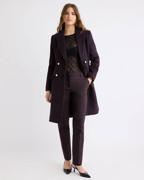 Haut en Dentelle à Manches Longues et Col Bateau