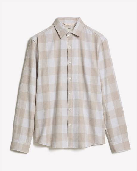Regular-Fit Plaid Flannel Shirt