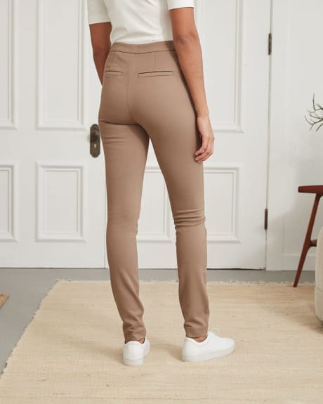 Stretch High-Waisted Legging Pant with Side Zipper - 31.5"
