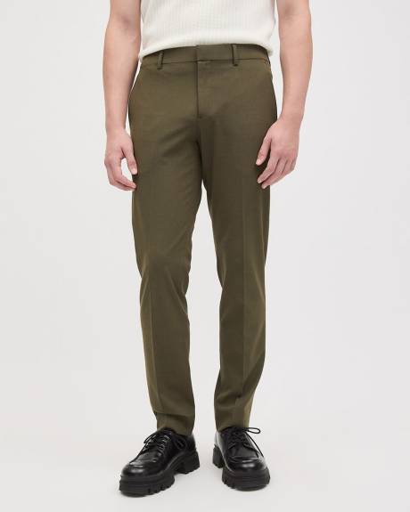 Pantalon de Complet Olive Fonc&eacute; &agrave; Coupe &Eacute;troite