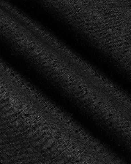 Linen Mid-Rise Wide-Leg Pant