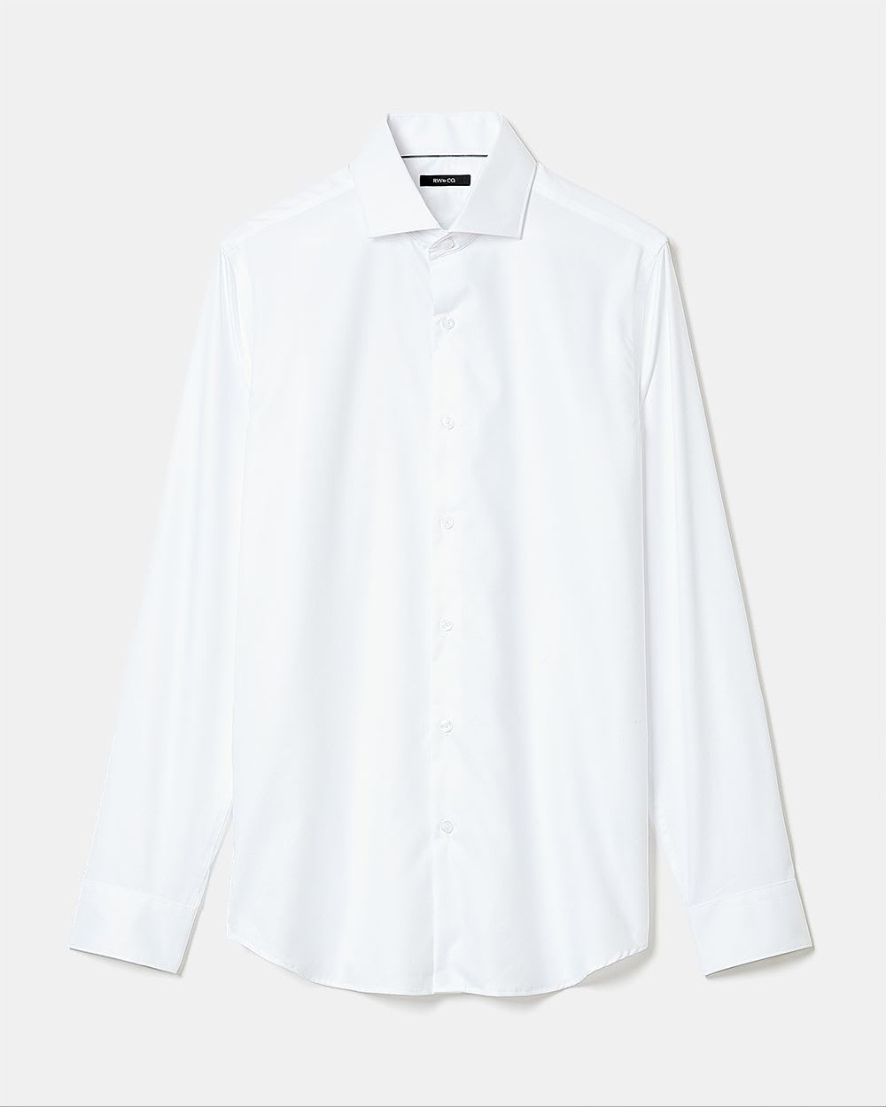 Slim fit dress shirt with wide spread collar | RW&CO.